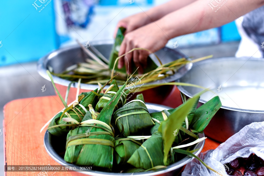 包粽子,端午节