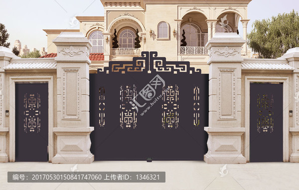 庭院門,鑄鋁門,防爆門,別墅