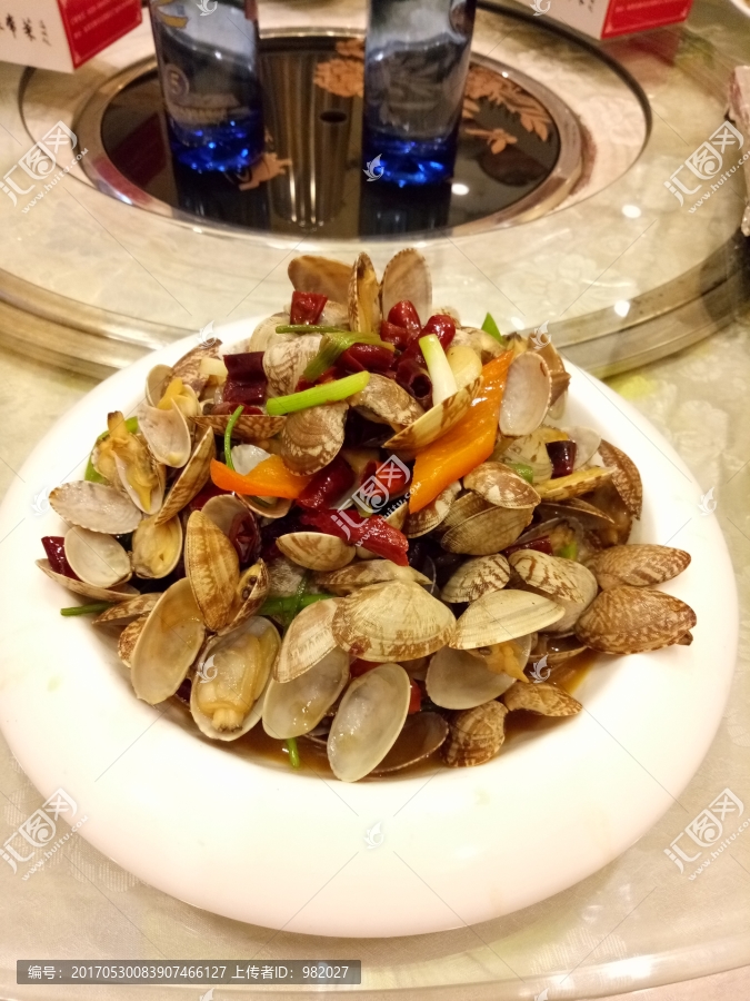 辣炒花蛤,大排档菜品,花蛤