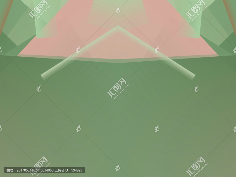 綠色幾何抽象拼接面高清矢量背景