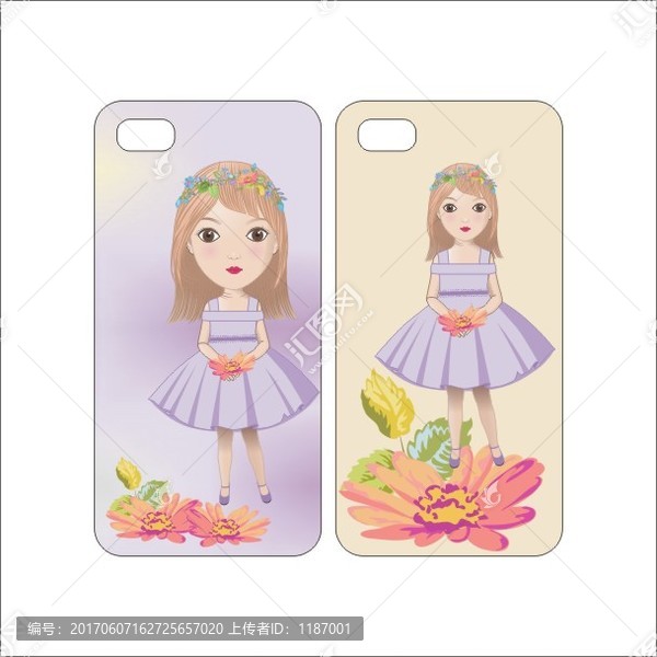 萌版小女孩手機(jī)殼