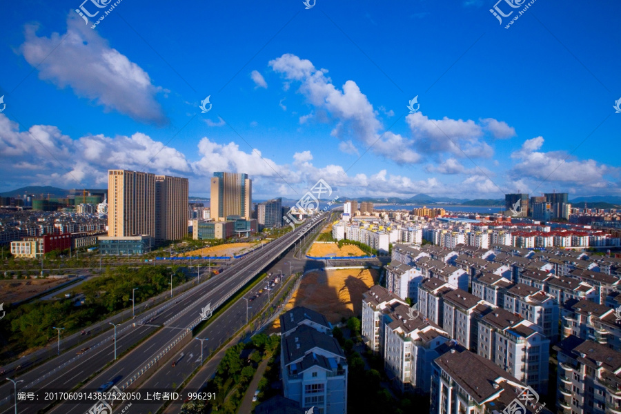 舟山普陀东港全景