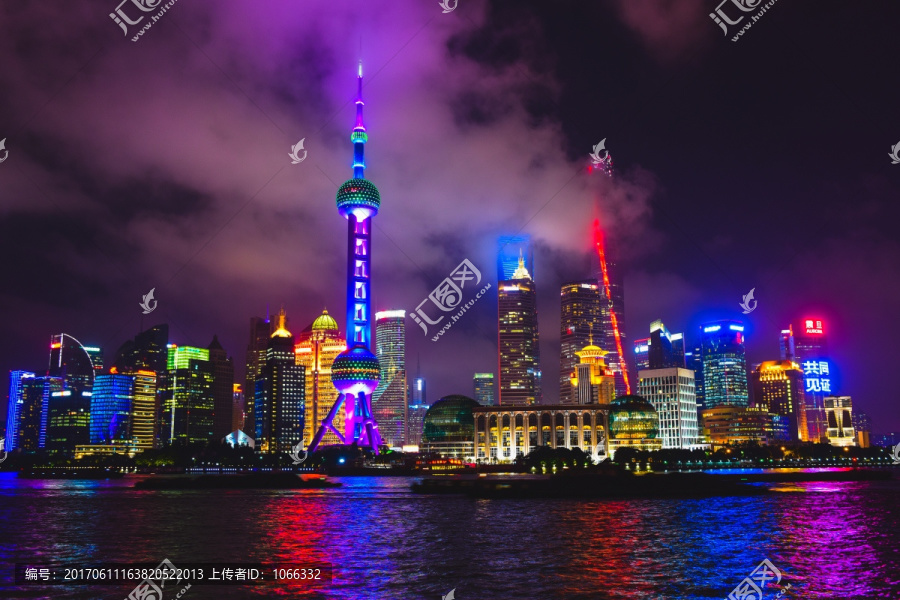 浦东,东方明珠,外滩,夜景