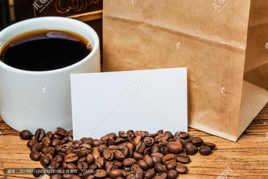 咖啡豆,咖啡概念,名片