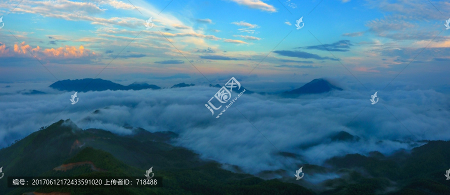 云海,洛阳山,西江镇,航拍