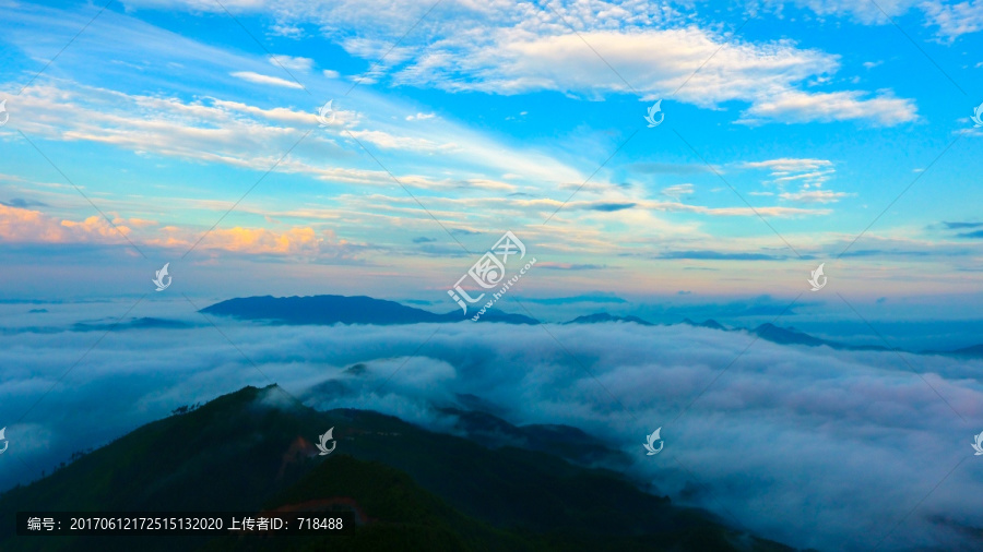 云海,洛阳山,西江镇,航拍