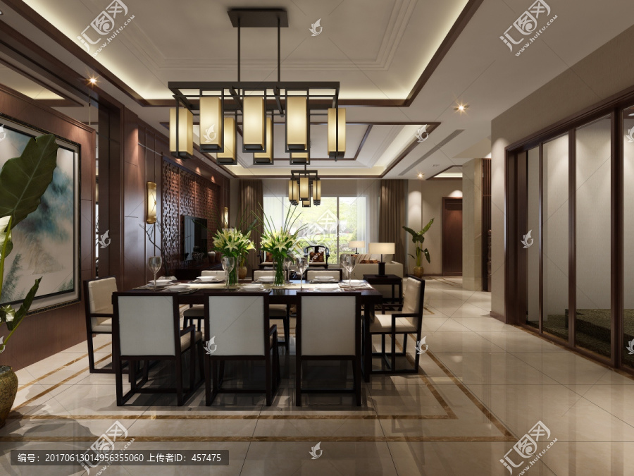 別墅新中式餐廳