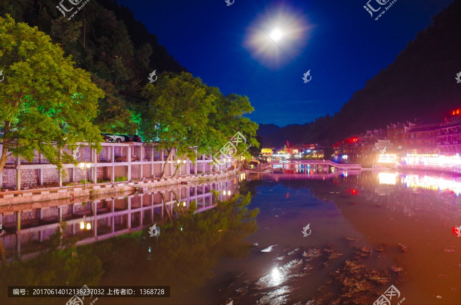 湘西凤凰古城夜景