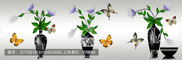 烤瓷浮雕花朵背景墻裝飾畫(huà)