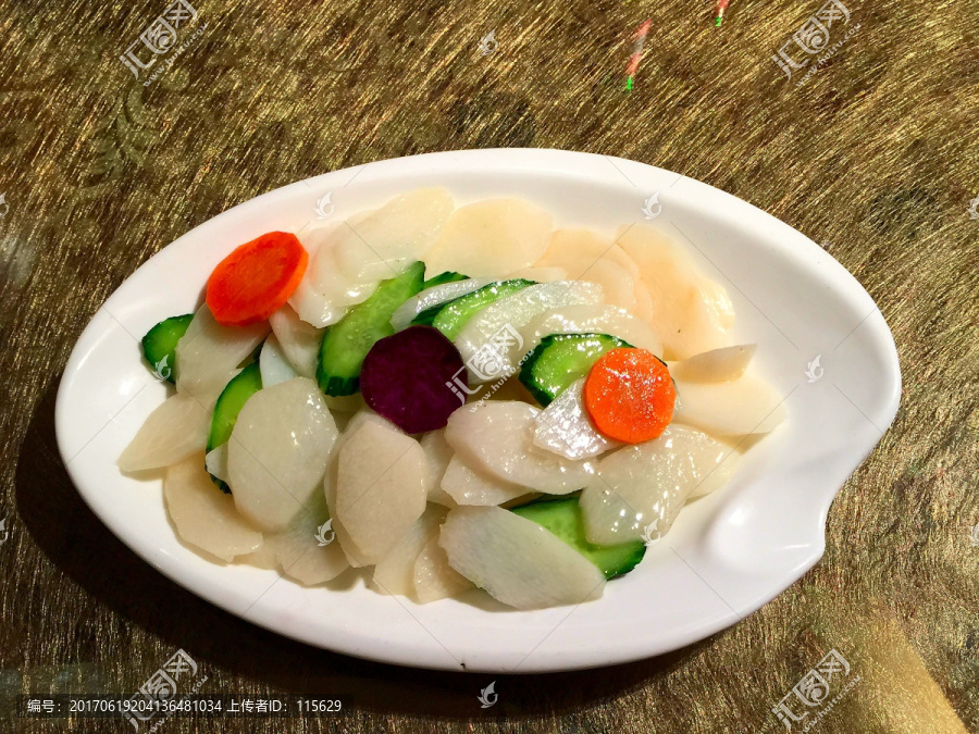 青菜山药中国美食