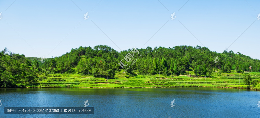 山水,湖畔风景,美丽山水