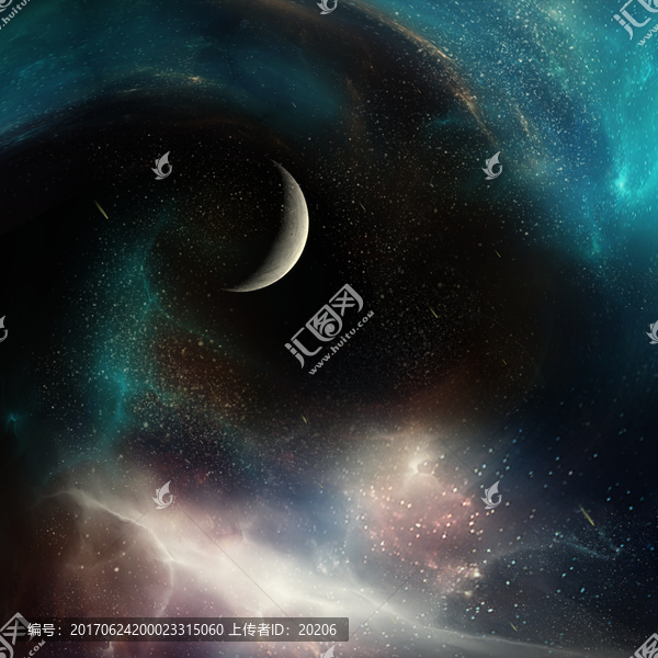 高清唯美夢幻星空圖