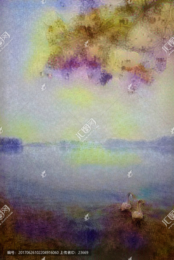 抽象風(fēng)景畫裝飾畫油畫