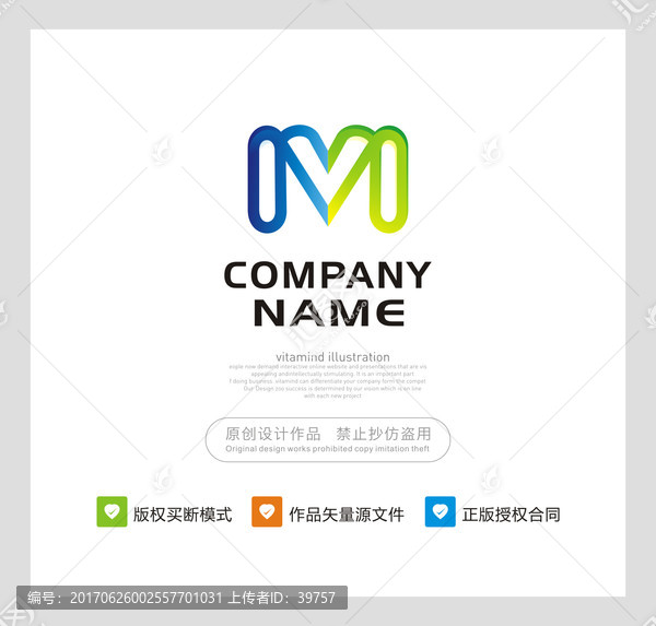 心形,字母M,LOGO