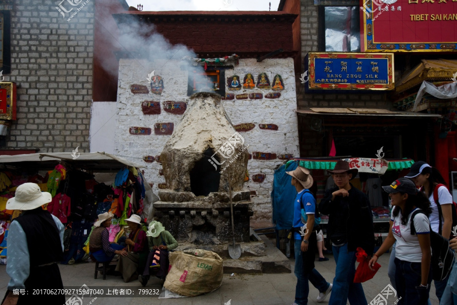 西藏拉萨八角街景