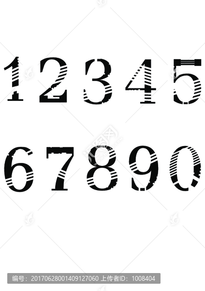 矢量鏤空機械風(fēng)文字數(shù)字09