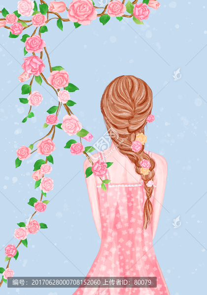 薔薇少女插畫