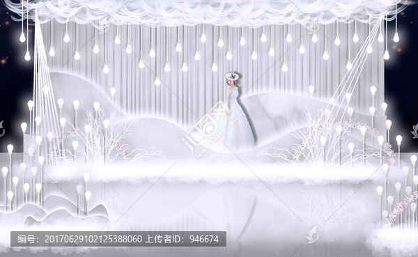 銀色婚禮迎賓區(qū)