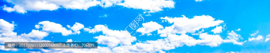 蓝天白云宽幅,天空,白云蓝天