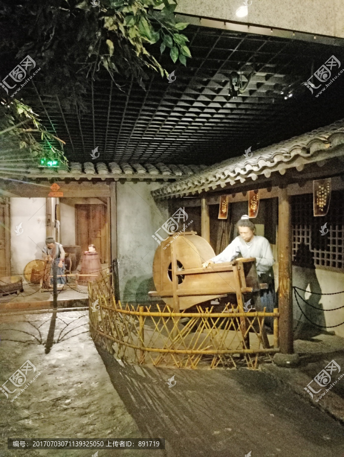 老上海生活场景,蜡像