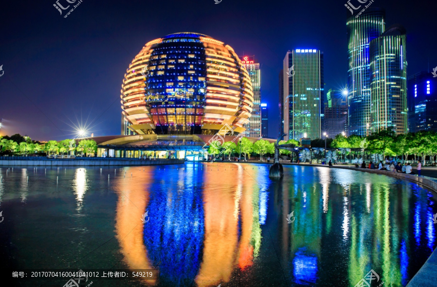 杭州国际会议中心夜景