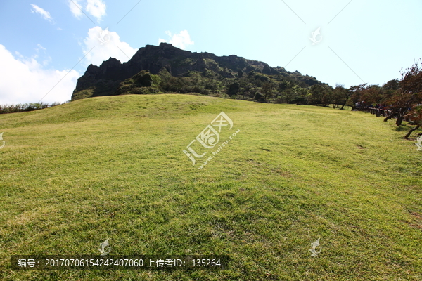 韩国,济州,济州岛,城山日出峰