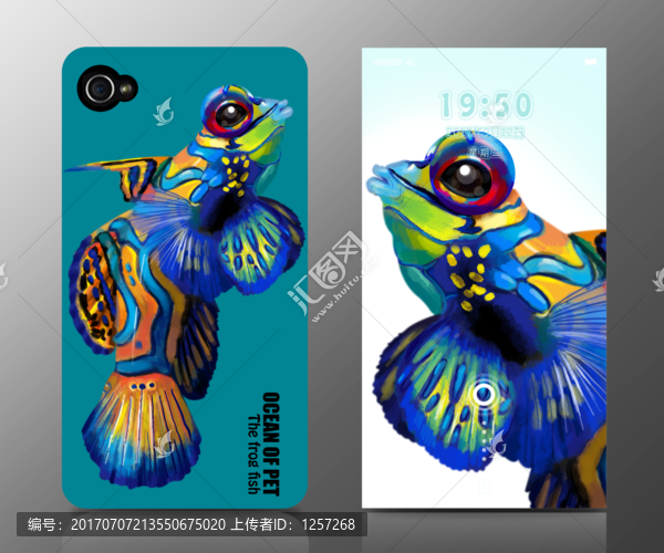 青蛙魚,手繪魚類,圖案設(shè)計(jì)