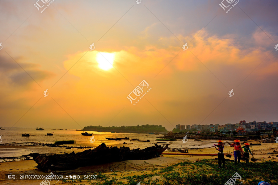 霞浦海滩日出