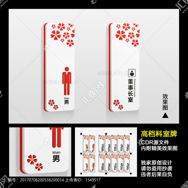 科室牌,門牌,標識牌CDR文件