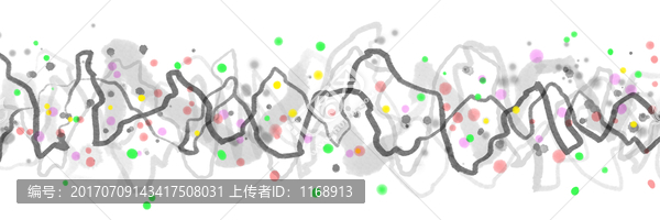 中式水墨抽象床頭畫