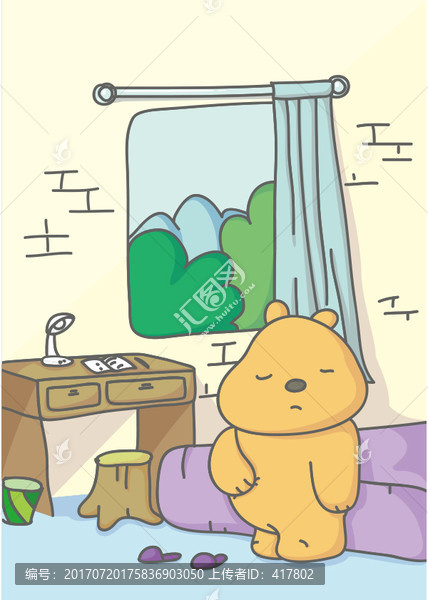 卡通小熊