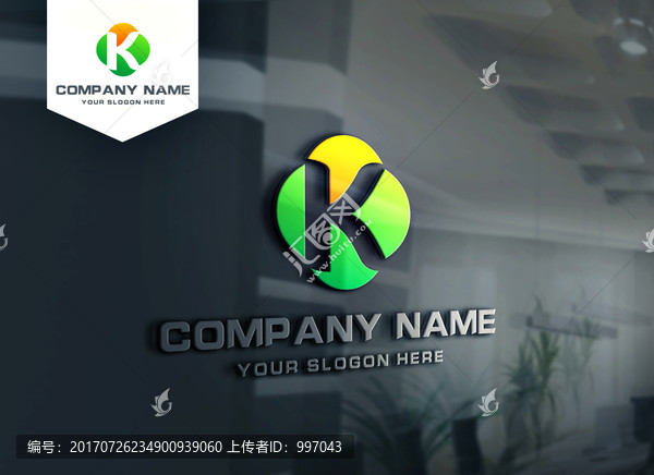 K字母LOGO設計,K字母標志