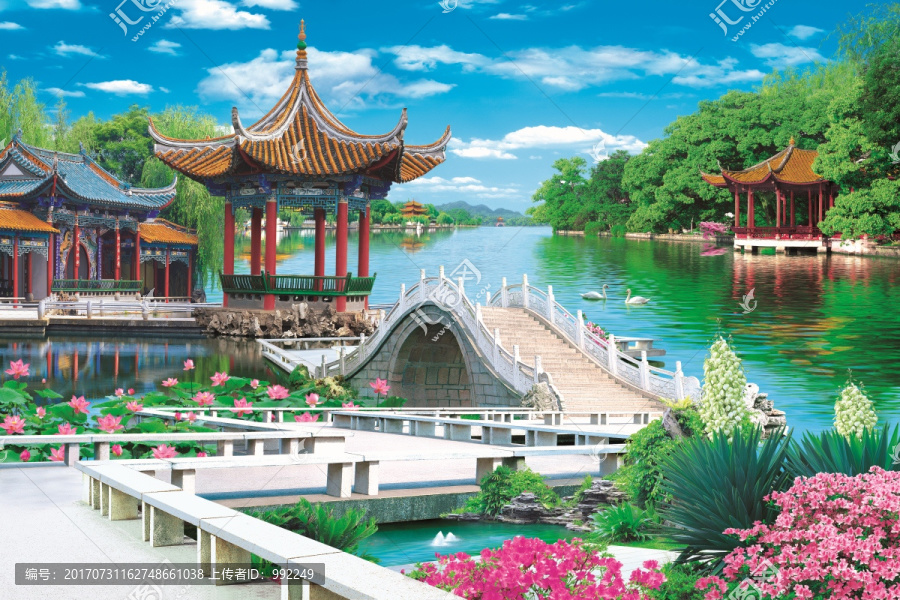 公園電視背景墻