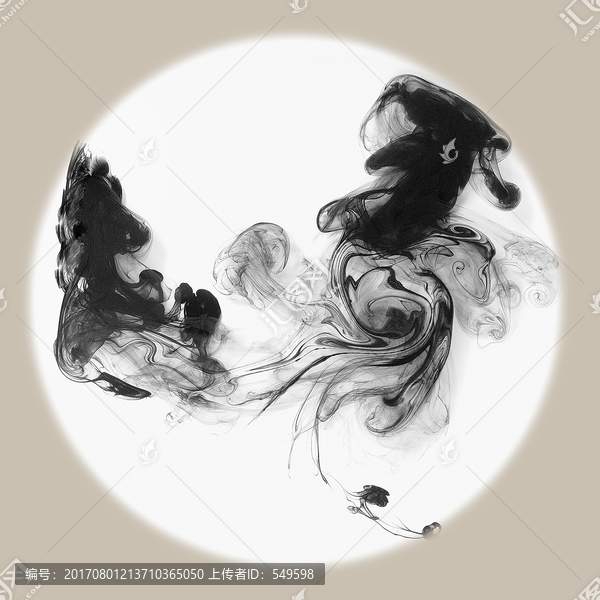 水墨畫,未分層