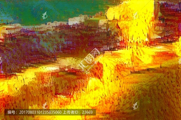 抽象印象派風(fēng)景畫油畫室內(nèi)裝飾畫