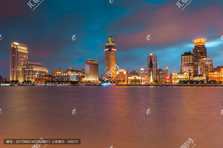 上海浦西建筑夜景,上海夜景