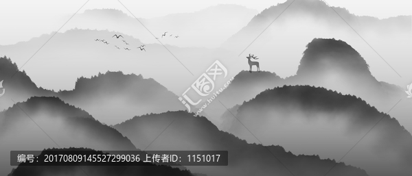 意境山水,水墨中國(guó)風(fēng)