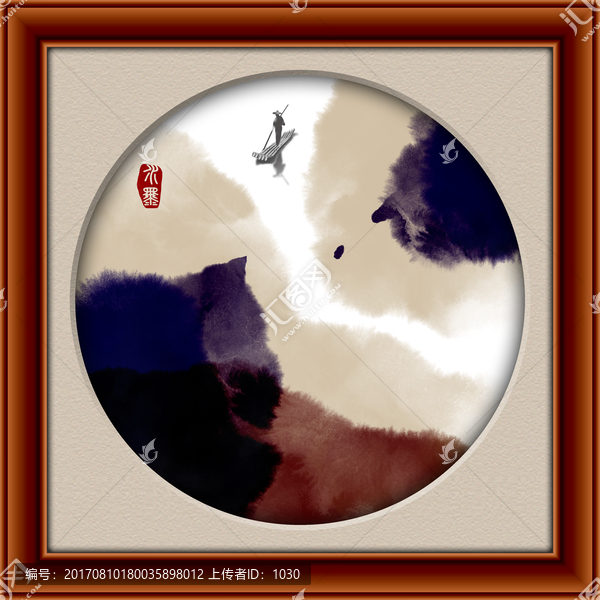 水墨畫,禪意畫,意境山水畫