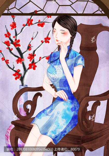 旗袍風(fēng)韻美女