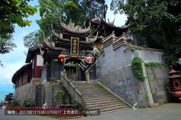 都江堰玉垒山古建筑