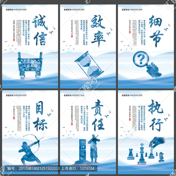 誠信責(zé)任目標(biāo)細(xì)節(jié)效率執(zhí)行文化墻