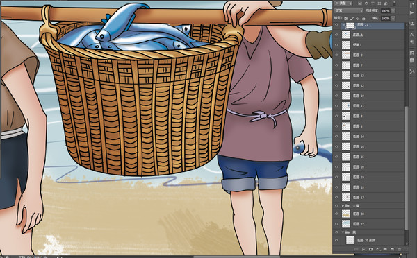 捕魚,大收獲