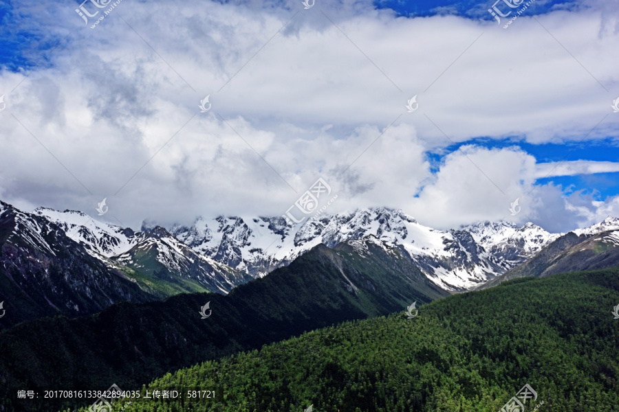 高山,群山,山峰,山脉