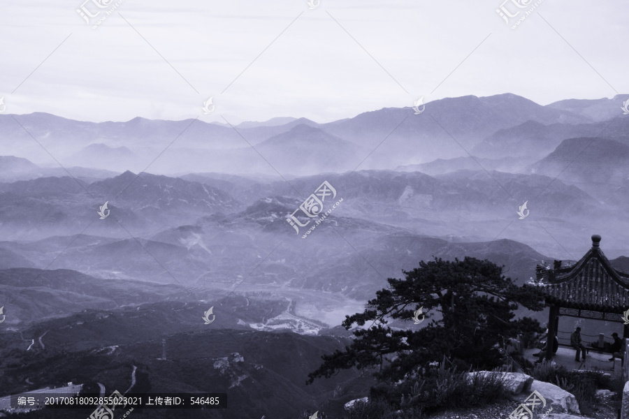 远山水墨,风景