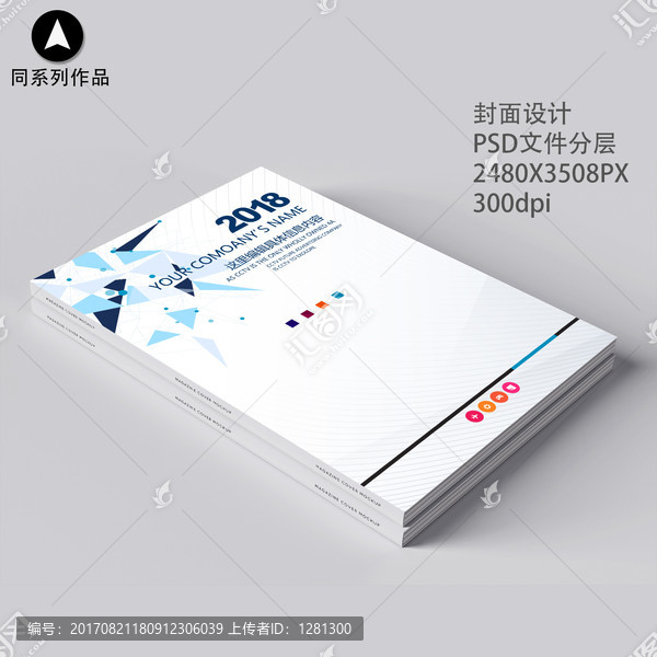 高端商務(wù)畫(huà)冊(cè)書(shū)籍標(biāo)書(shū)封面psd