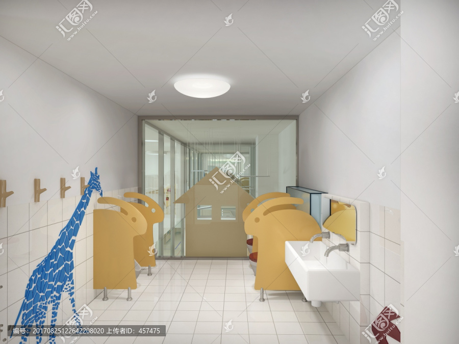 幼兒園兒童衛(wèi)生間裝修效果圖