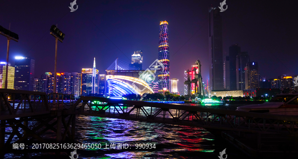 广州夜景,珠江新城