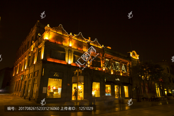 北京老建筑夜景