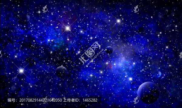 蓝色星空软膜