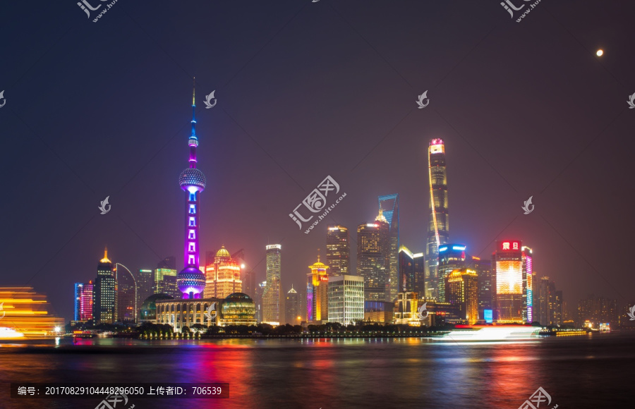 上海夜景,上海陆家嘴夜景